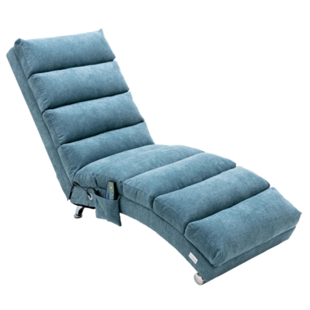 Blue Linen Chaise Lounge L73129