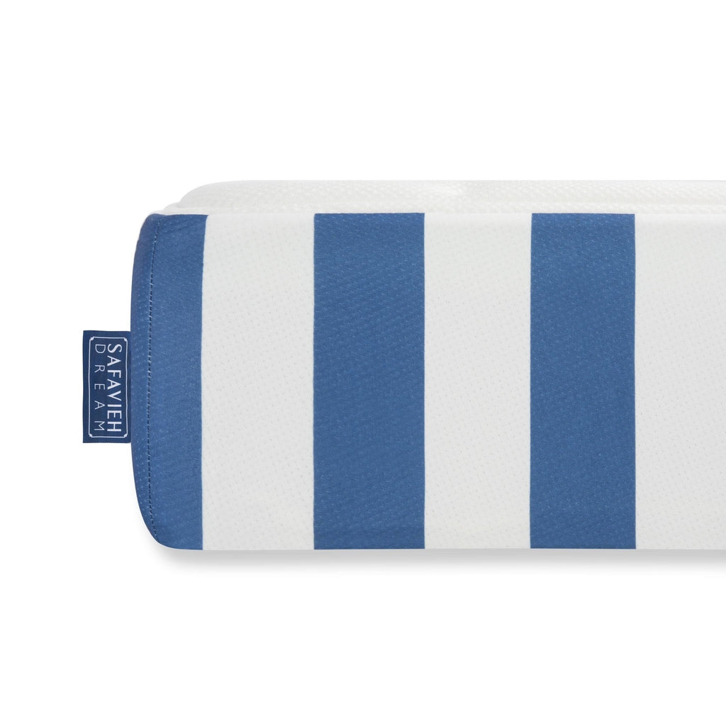 King Mattress White Blue K819022