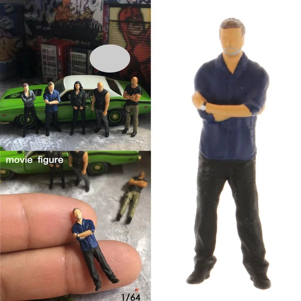 1:64 Hand Painted Miniature Building Model for Dollhouse W6826