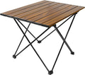 Wooden Grain Ultralight Aluminum Folding Camping Table with Carry Bag F529