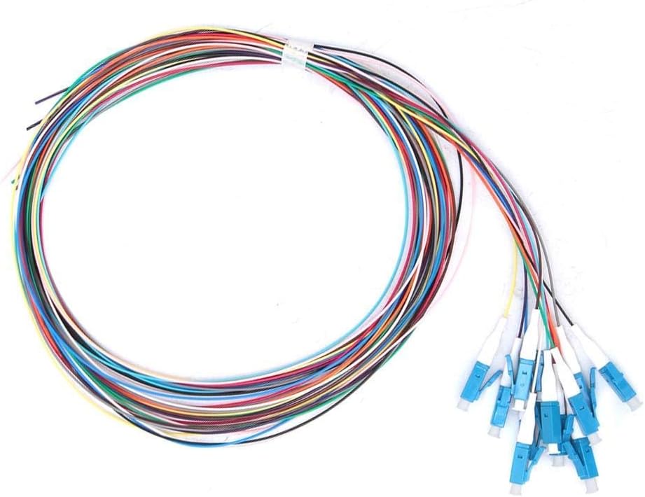 12 Strand Fiber Optic Pigtail LC/UPC Single Mode Patch Cord with Ceramic Ferrule B3692