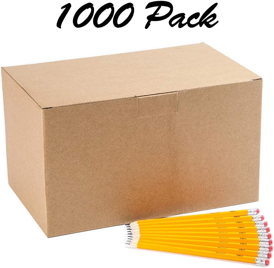1000 Pre-sharpened Yellow Wood-Cased HB Pencils C2908