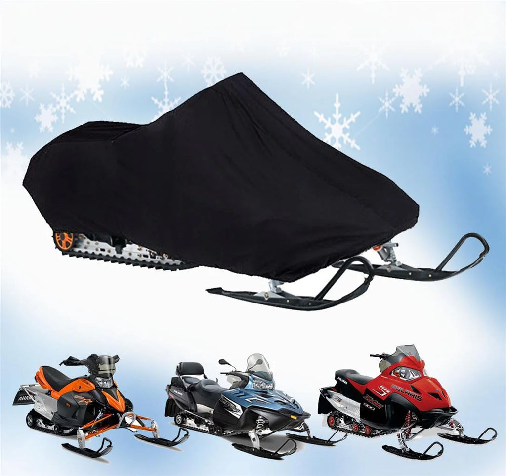 200 Denier All Black Snowmobile Cover T651296