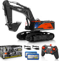 1:14 Scale Remote Control Excavator Toy with Metal Shovel, 2 Batteries & 2 Chargers Q59572