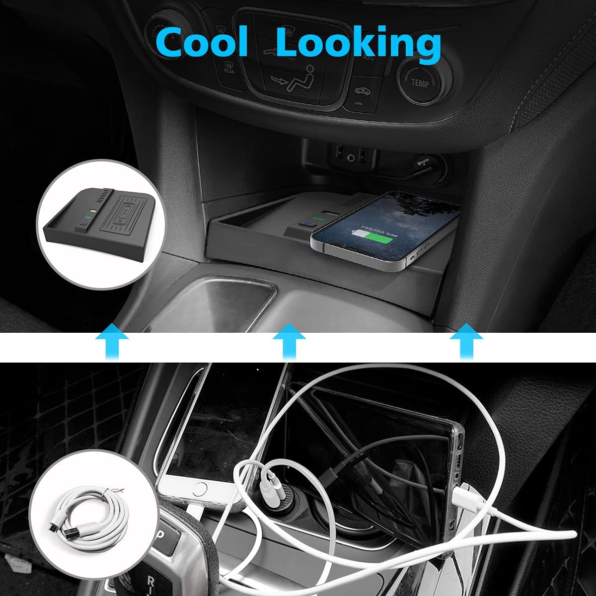 Wireless Charger Center Console Accessories Pack of 2 Y1029