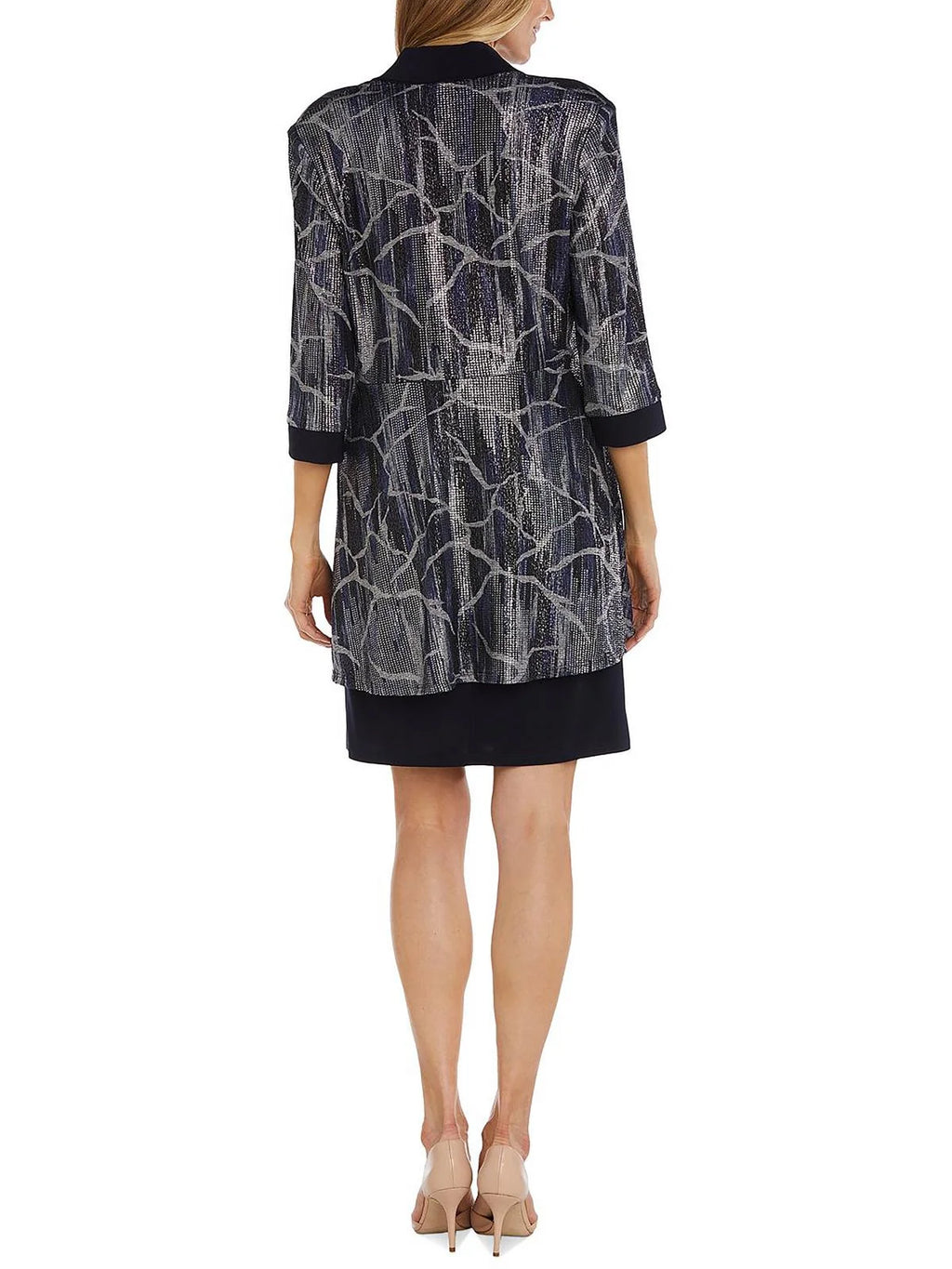 Printed Jacket Two Piece Dress D5251