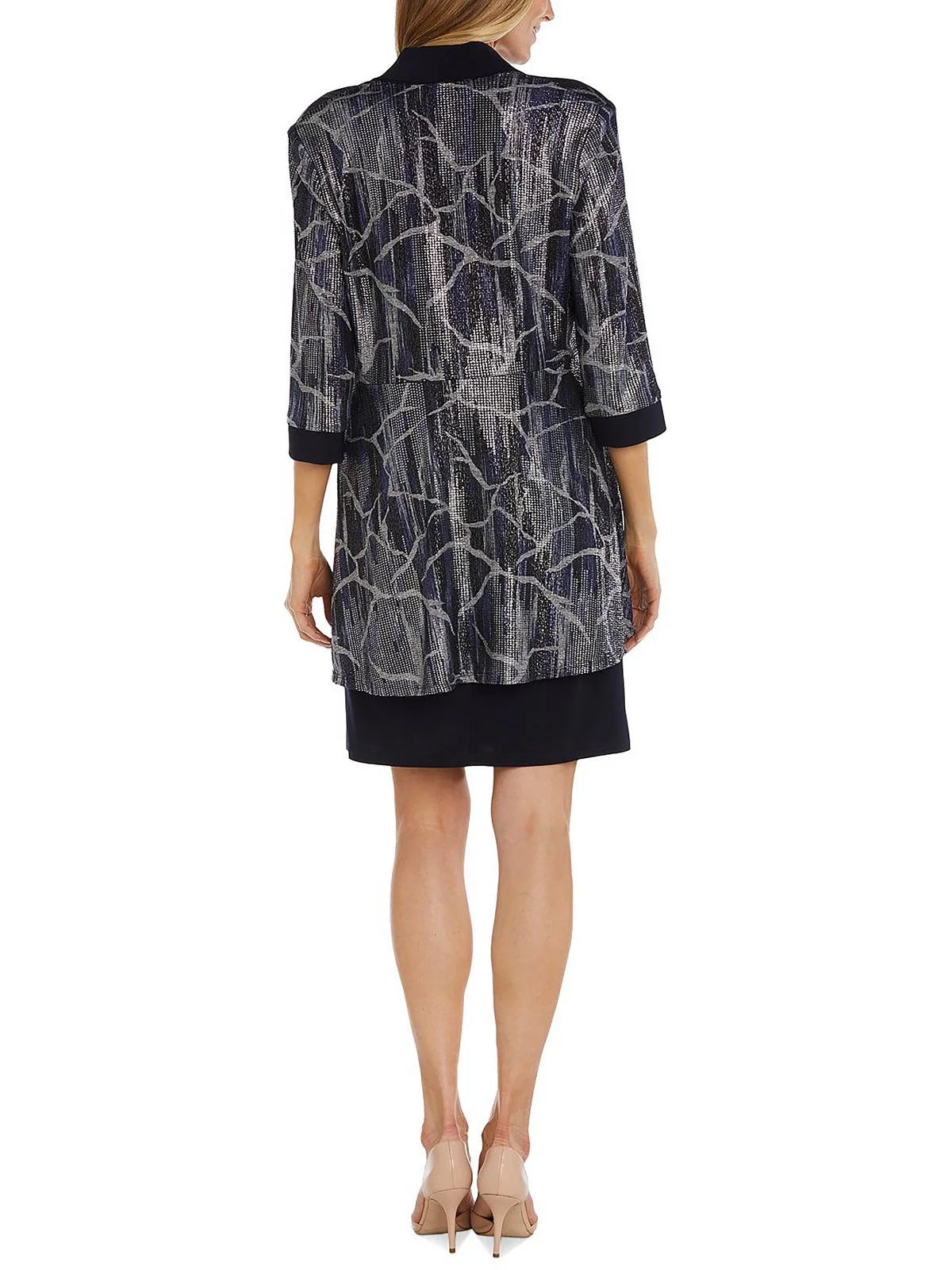Printed Jacket Two Piece Dress D5251