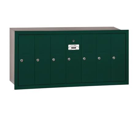 Aluminum Vertical Mailbox 7 Doors W9322