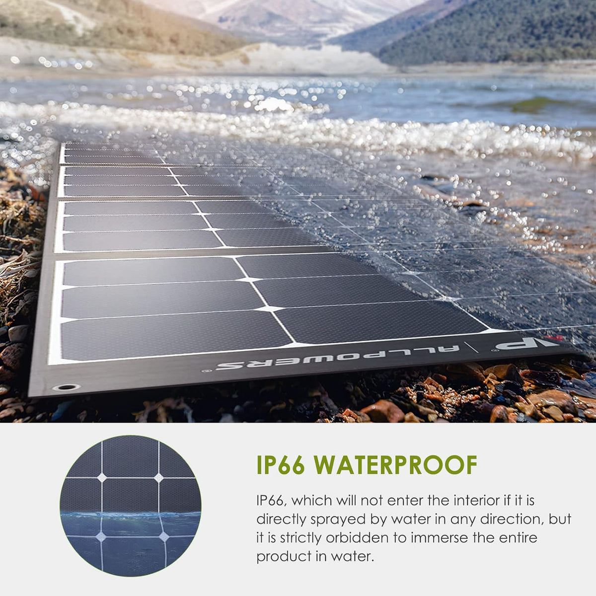 200W Portable Foldable Monocrystalline Solar Panel Kit with MC-4 Output A4877
