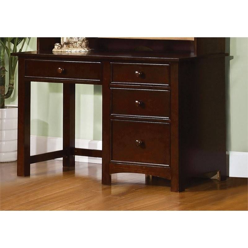Dark Walnut Solid Wood Kids Desk A495777