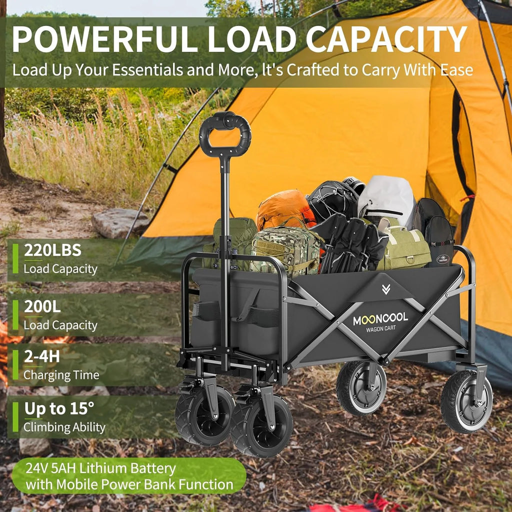 Collapsible Electric Utility Wagon with 8" All-Terrain Wheel W7031