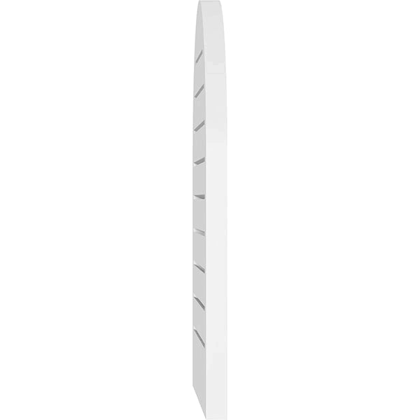 Round Top Surface Mount PVC Gable Vent V76474
