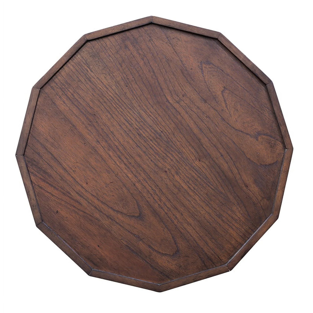 Burnt Caramel Finish Wood End Table V83942