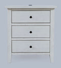 Contemporary Coastal Distressed Acacia Nightstand H228343