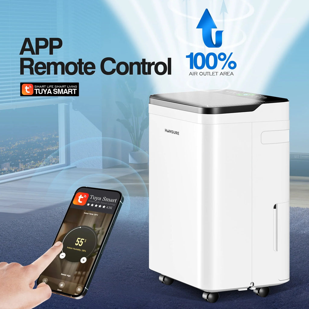 Wifi Dehumidifier 70 Pint 4500 Sq. Ft. White C64796