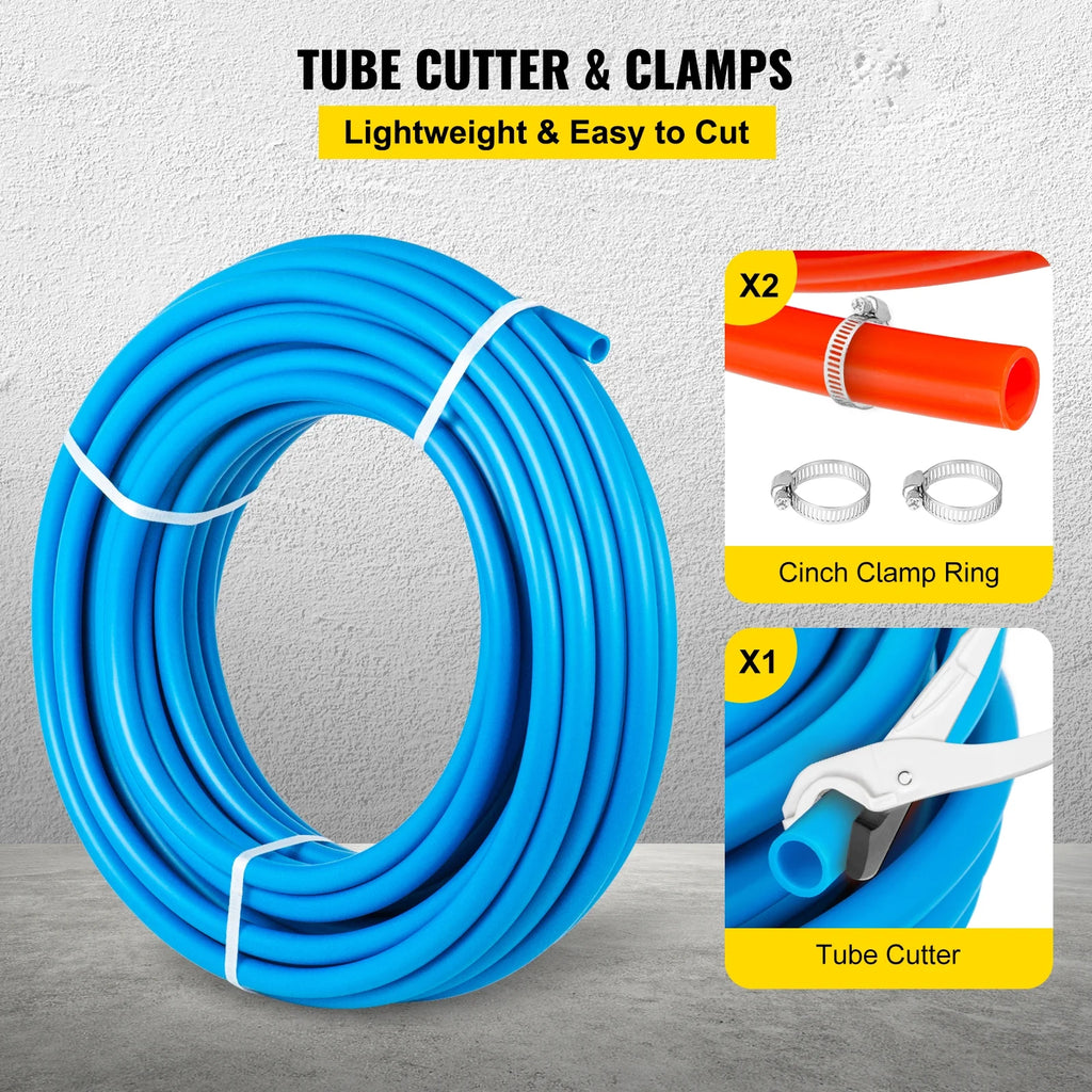 Pex Tubing 2 Rolls of 1/2 Inch X 100 Feet Flexible Water Pipe N148