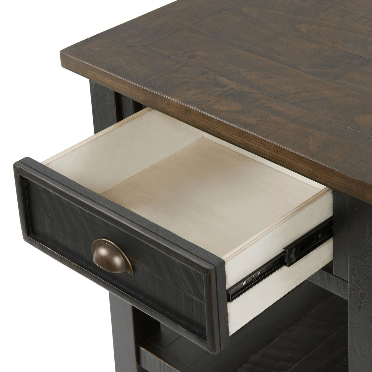 24 Inch End Table with Drawer and Shelf A3575