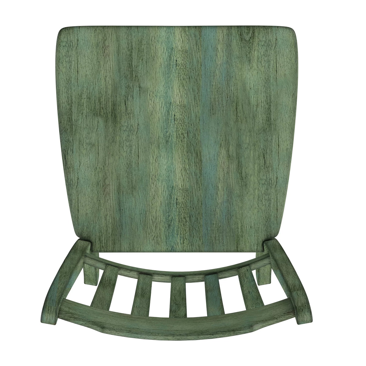 Antique Sage Green Wood Dining Chairs, Set of 2 P8271