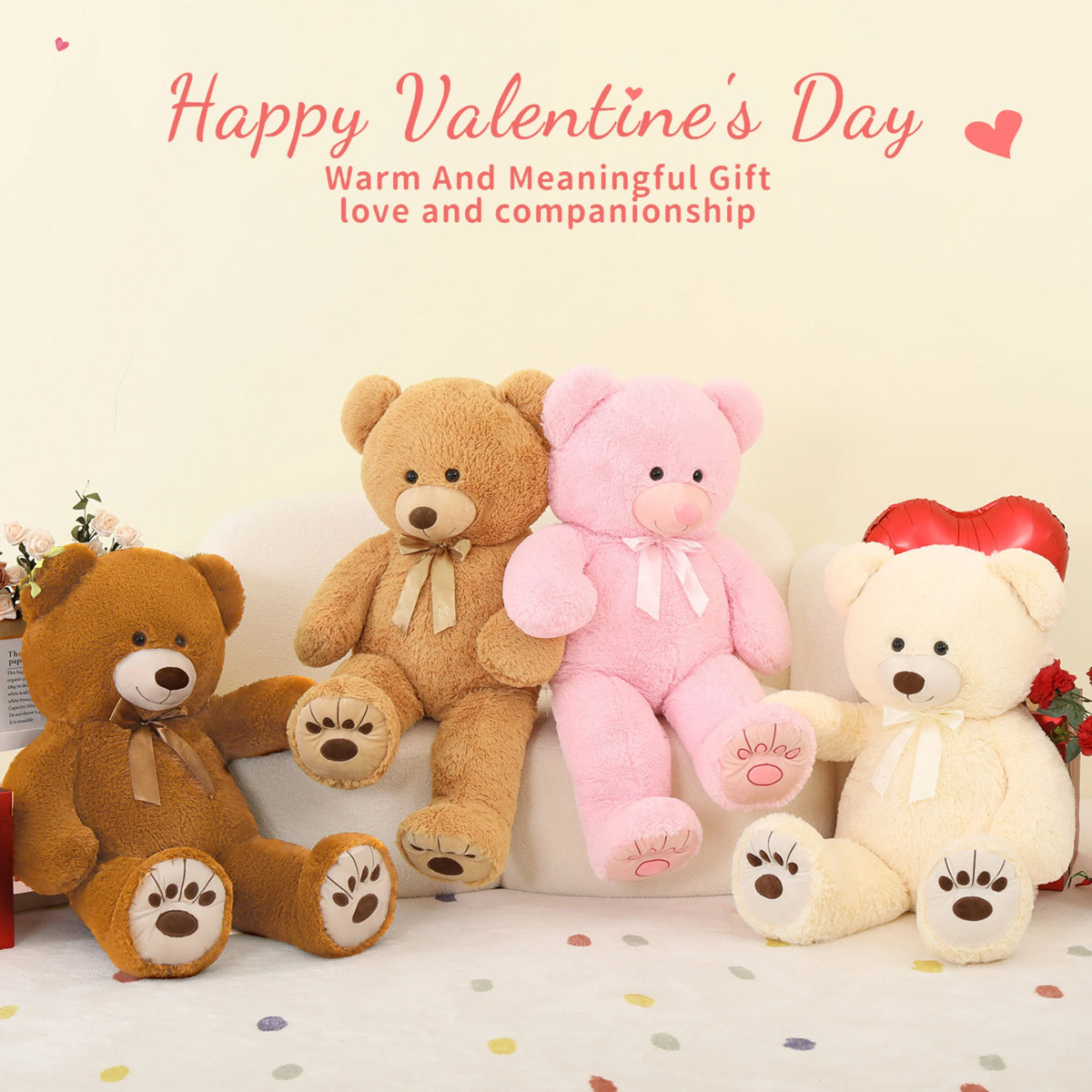 36" Giant Teddy Bear Stuffed Animal Plush Toy N6666