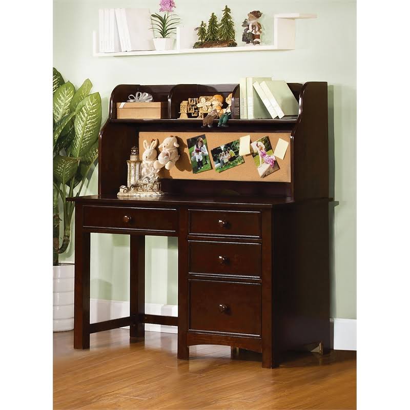 Dark Walnut Solid Wood Kids Desk A495777