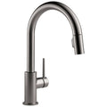 Black Stainless Single Handle Pull-Down Kitchen Faucet M604040