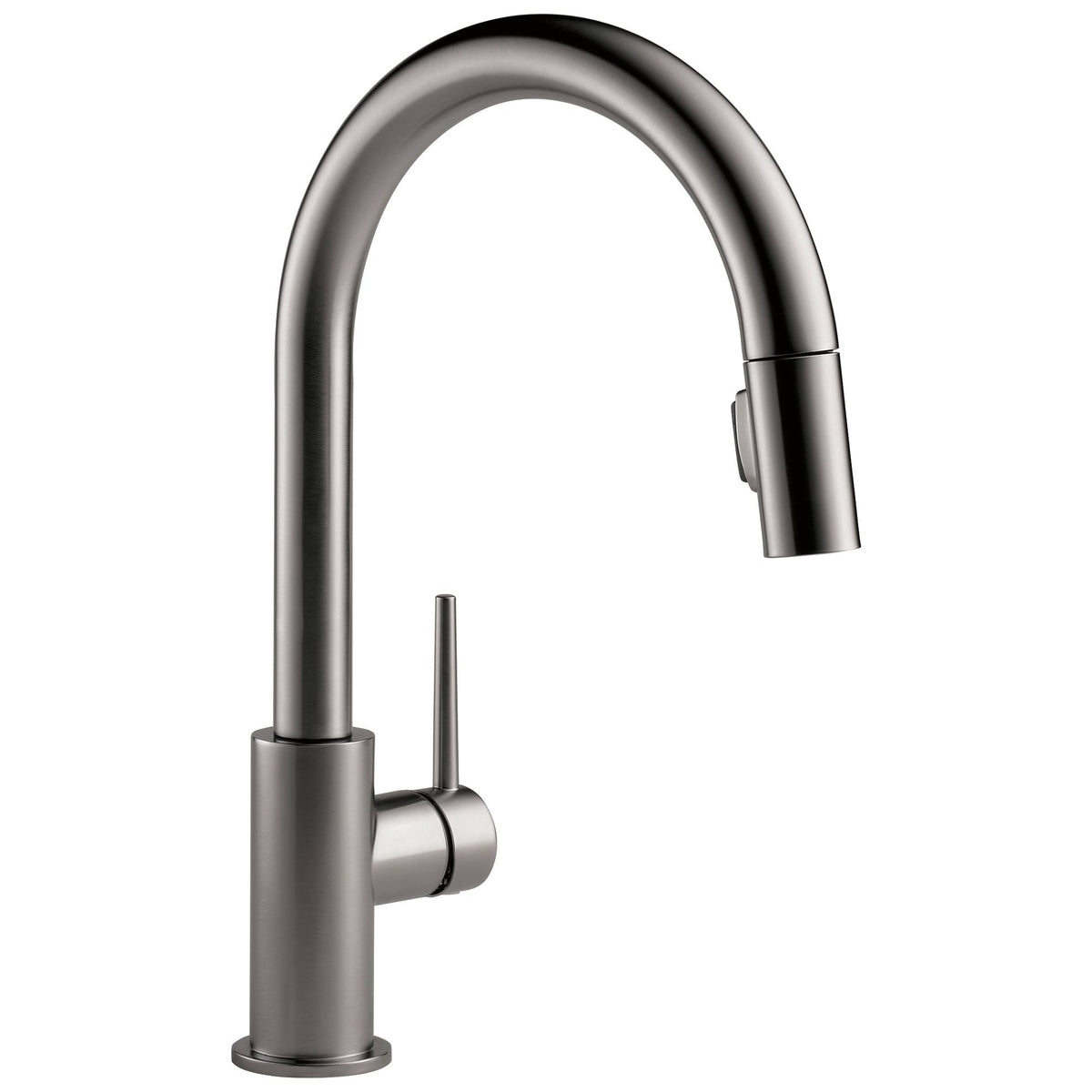 Black Stainless Single Handle Pull-Down Kitchen Faucet M604040