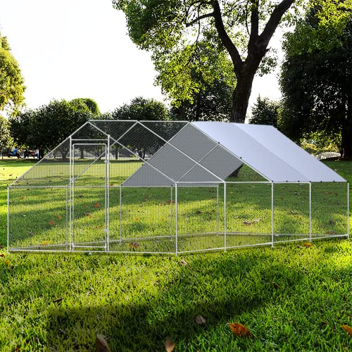 1.25'' Large Metal Chicken Coop with Cover N848055