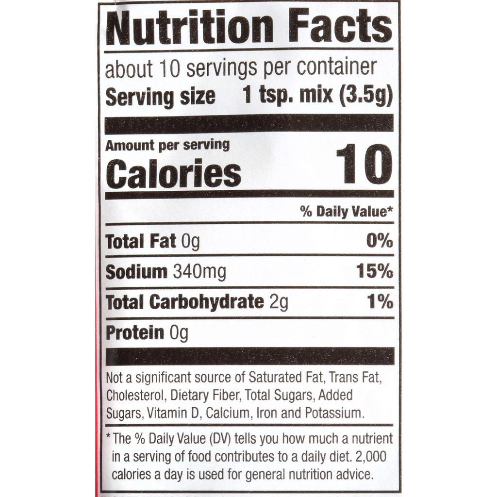 Seasoning Mix, 1.3 oz (Pack of 48) F298074