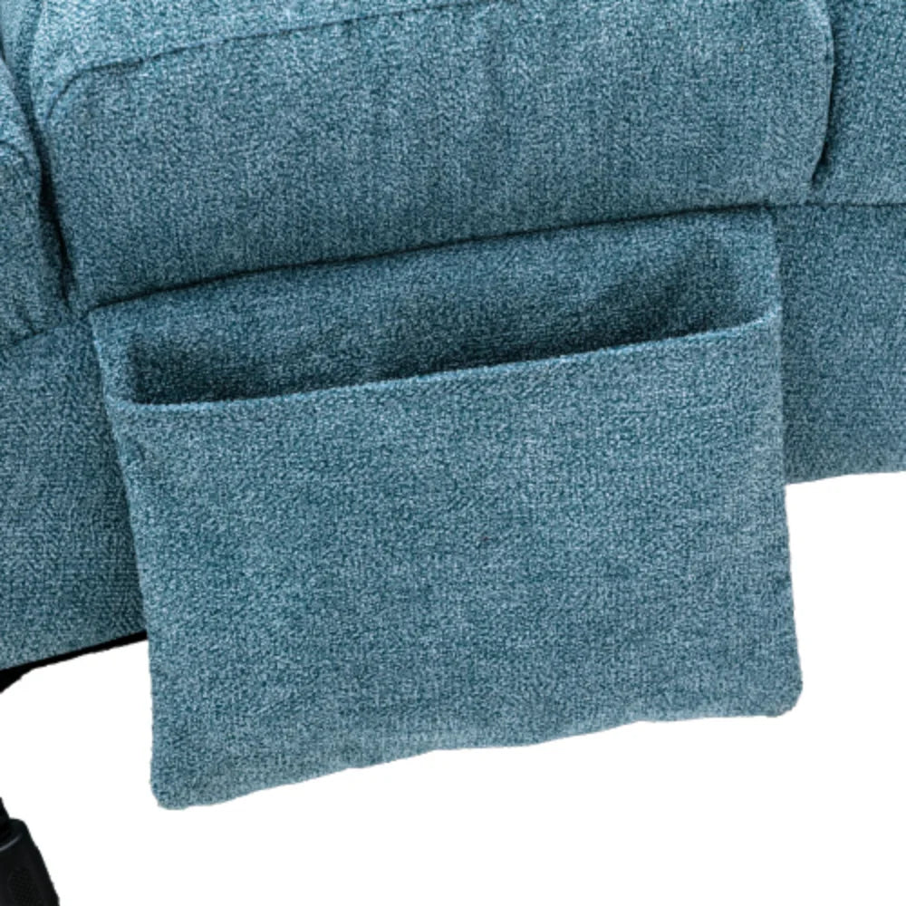 Blue Linen Chaise Lounge L73129