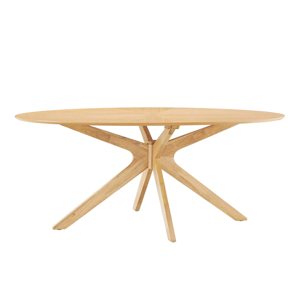 Oak Oval Wood Dining Table F78297