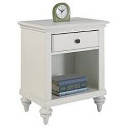 Brushed White Headboard and Night Stand V9240