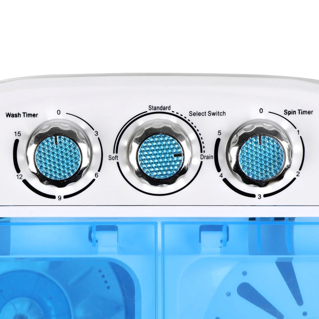 Portable Compact Washer 10lbs Blue White S3292