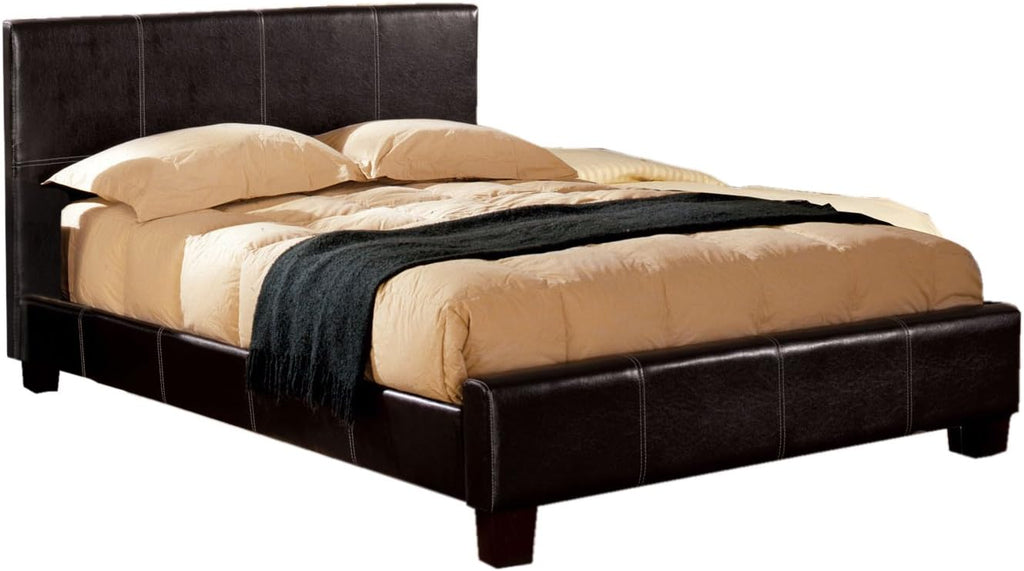 Espresso Finish Queen Platform Bed Y497