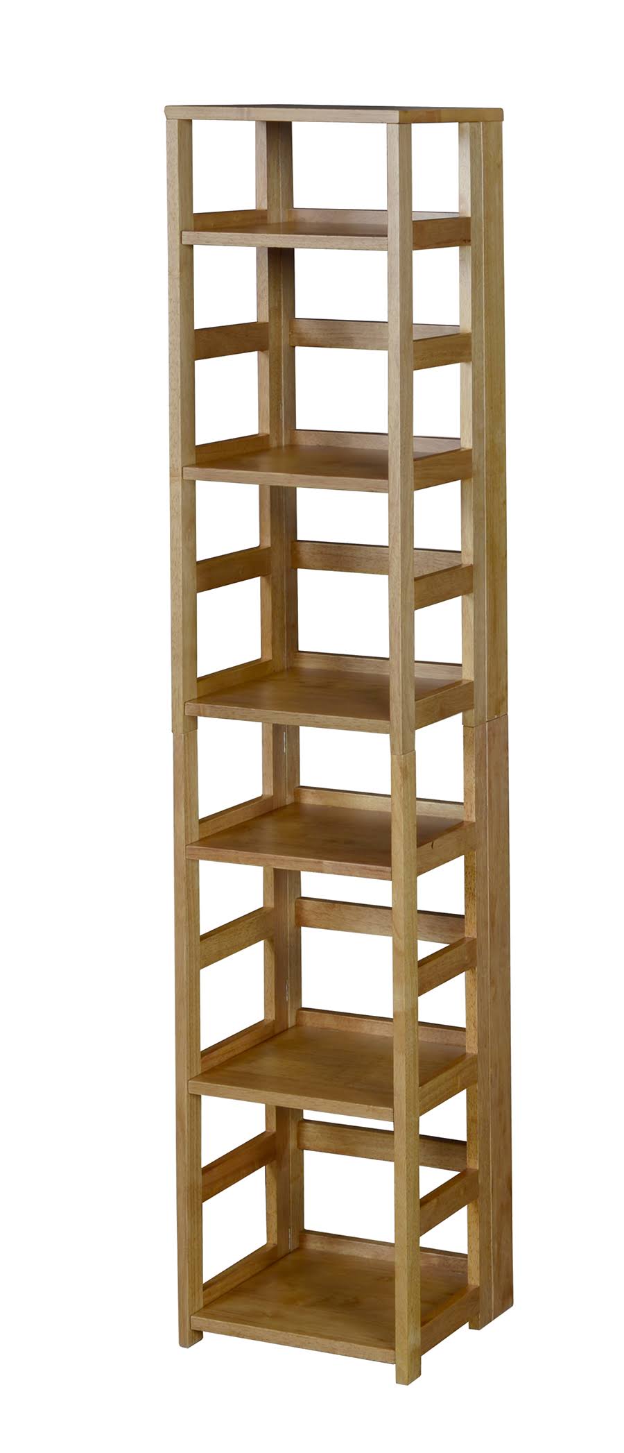 White 67x22 High Square Folding Bookcase O3428