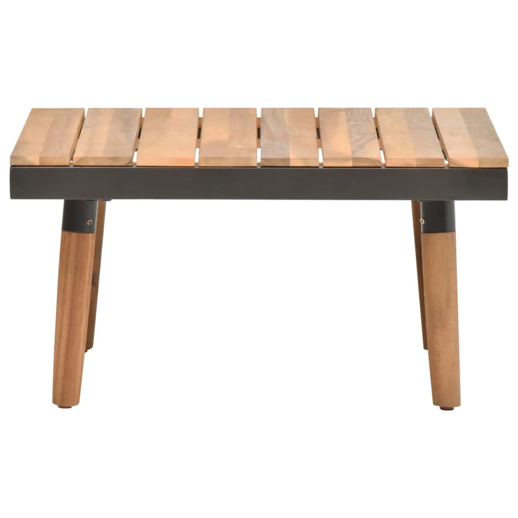 4 Piece Acacia Wood Patio Lounge Set with Cushions F8959
