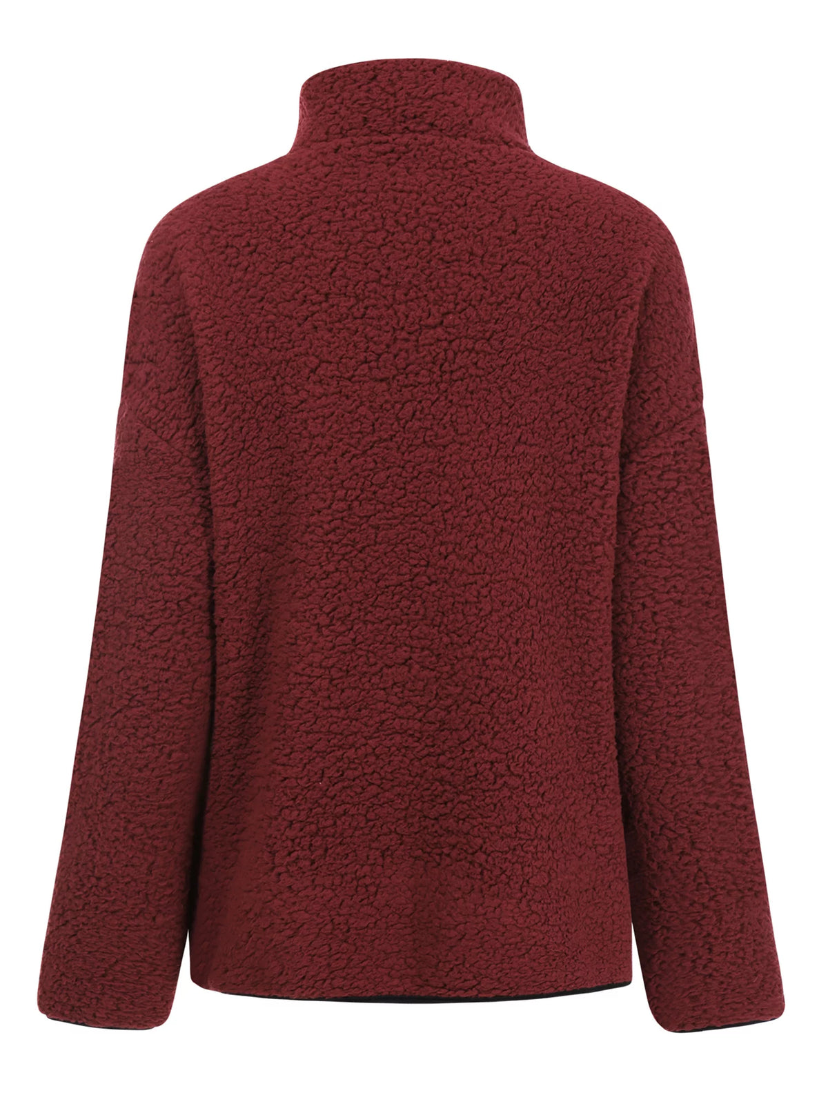 Imitation Lamb Pullover Long Sleeve Round Neck Outerwear B9359