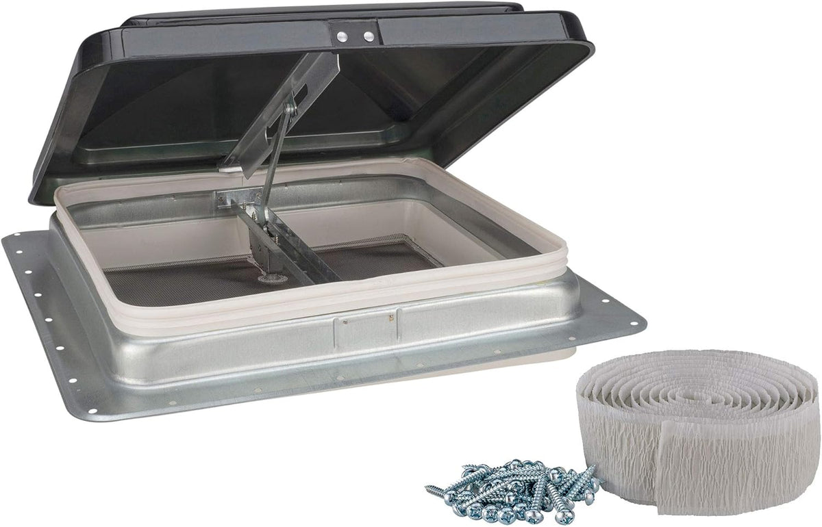 14 RV Camper Trailer Universal Smoke Color Cargo Roof Vent V88492