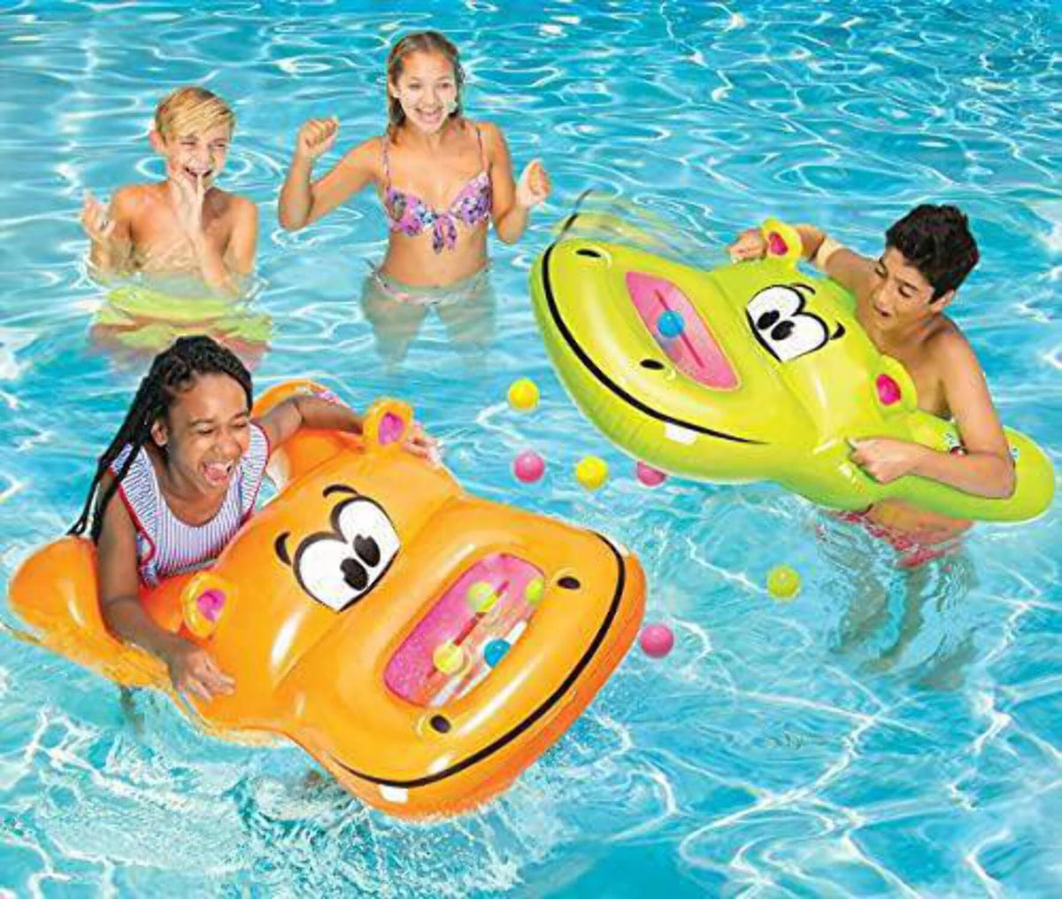 Hippos Pool Toy & Floatie Game E647