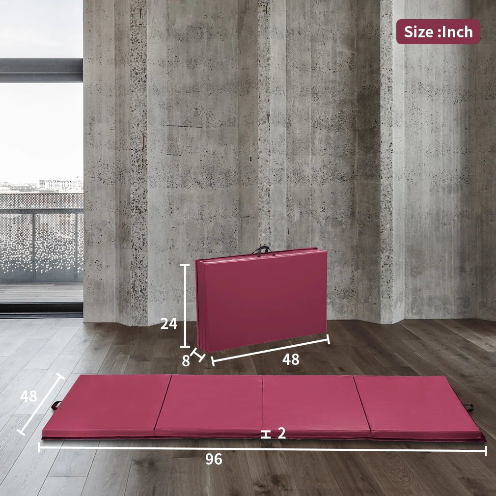 4'x8'x2 Folding Gymnastics Mat T4398