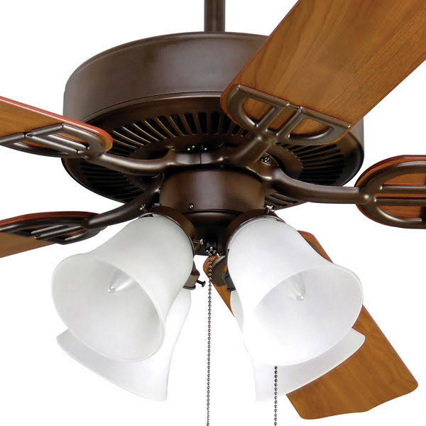 52x22 5-Blade Ceiling Fan Oil Rubbed Bronze Cherry Mahogany Blades T7938