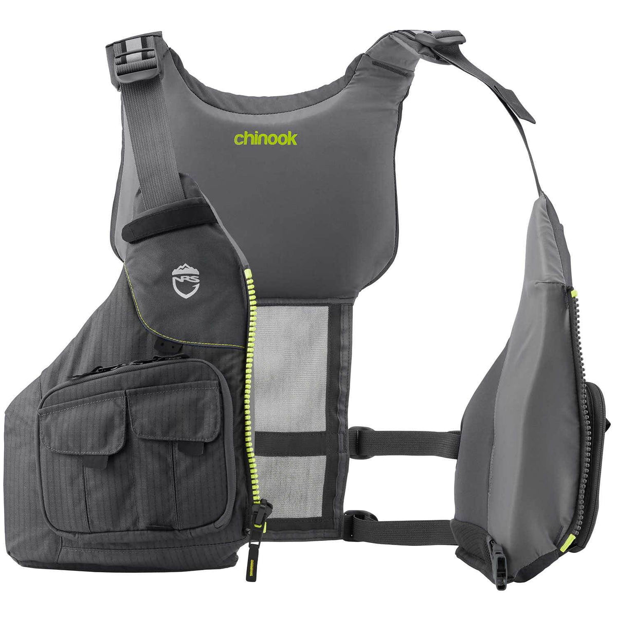 Charcoal Large/XL Fishing Kayak Lifejacket W661