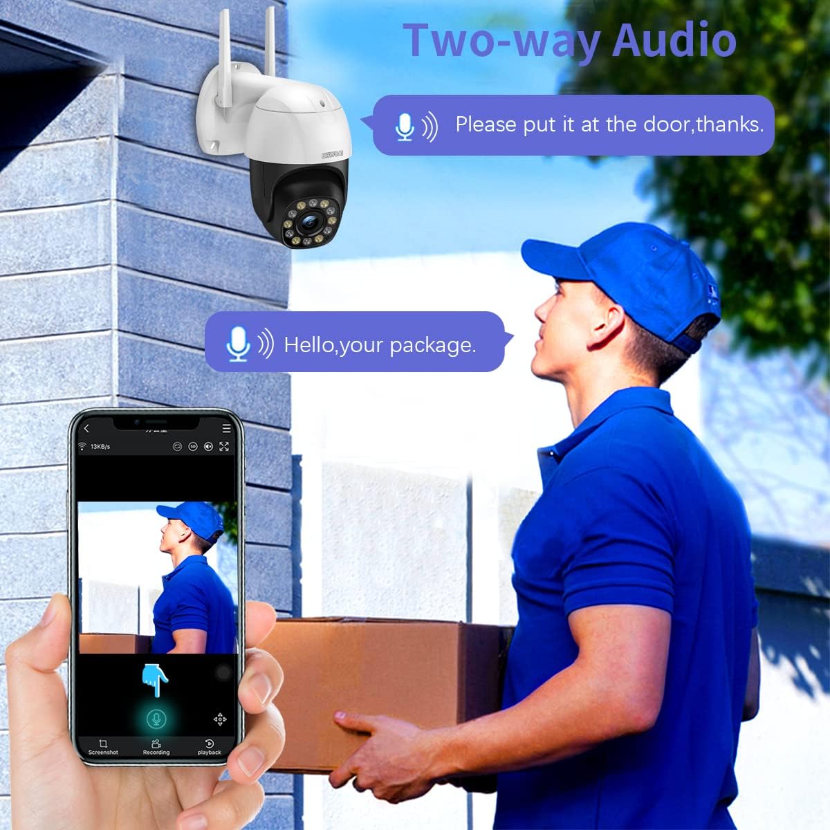3 Megapixels Wireless Security Camera with 5X Optical Zoom X493423