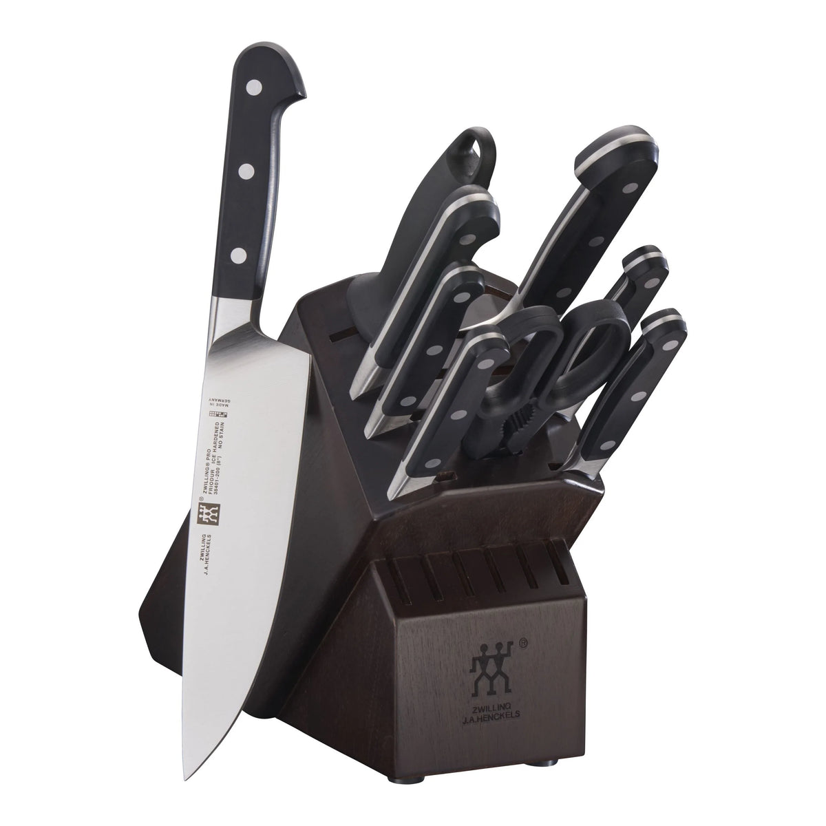 10pc Knife Set in Walnut Block P34064