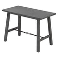 Counter Height Dining Table Solid Wood & Metal Gray F779941