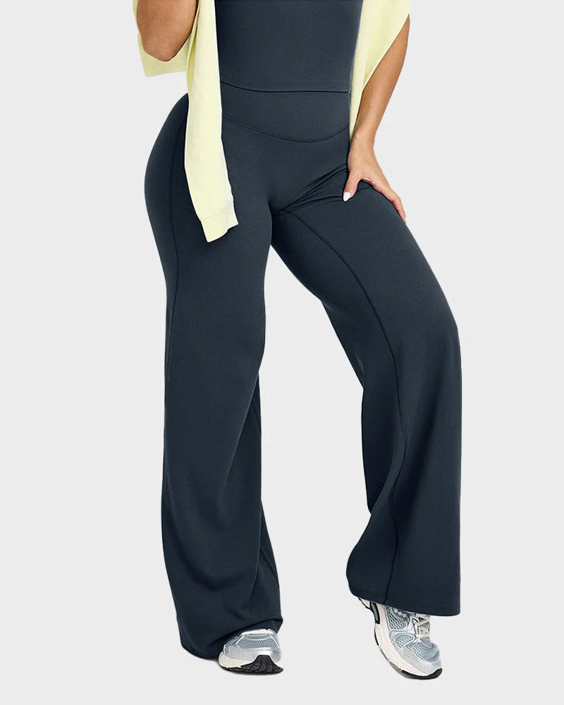High-Waisted Wide-Leg Yoga Pants K517434