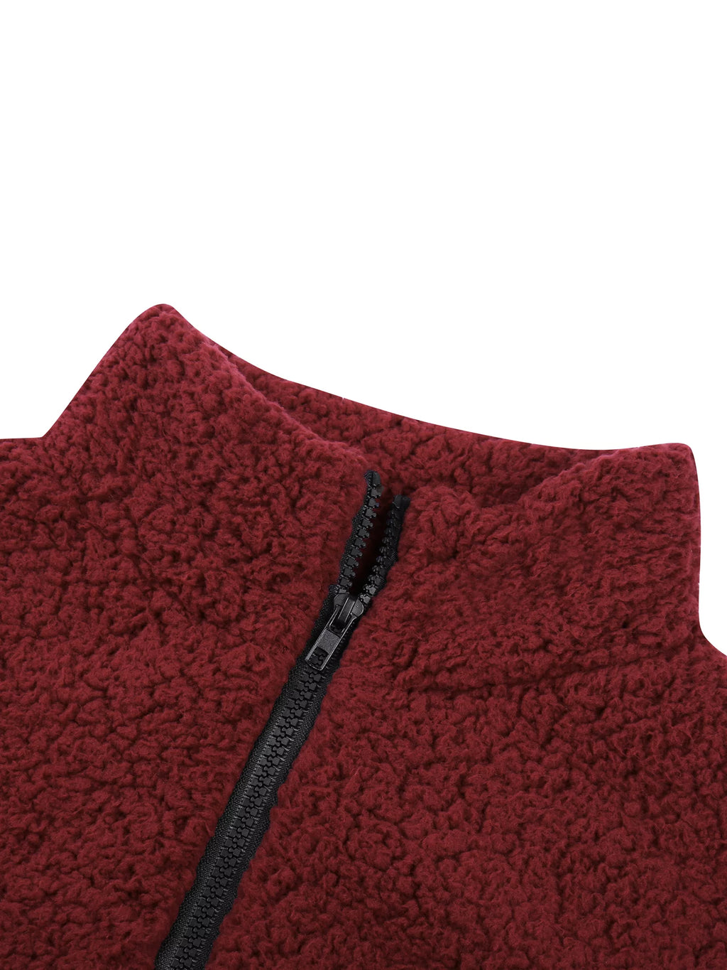 Imitation Lamb Pullover Long Sleeve Round Neck Outerwear B9359