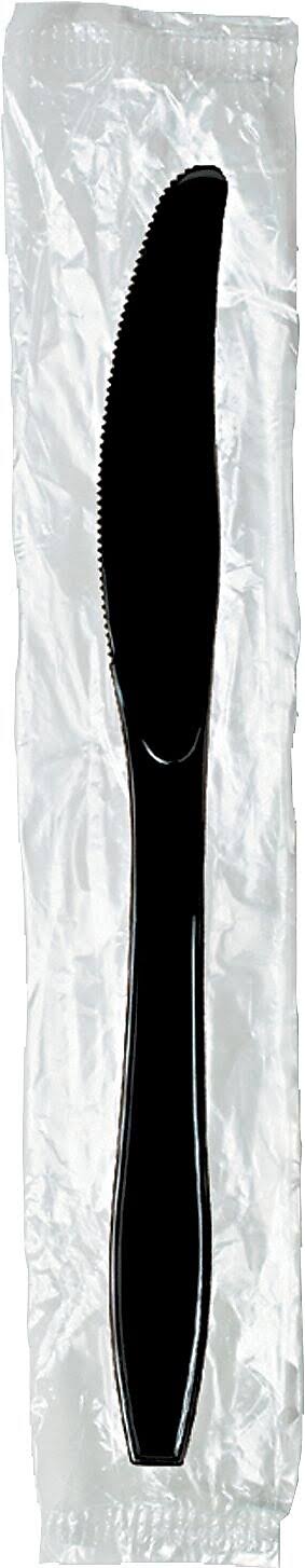 Black Plastic Knives 1000/Carton L368756