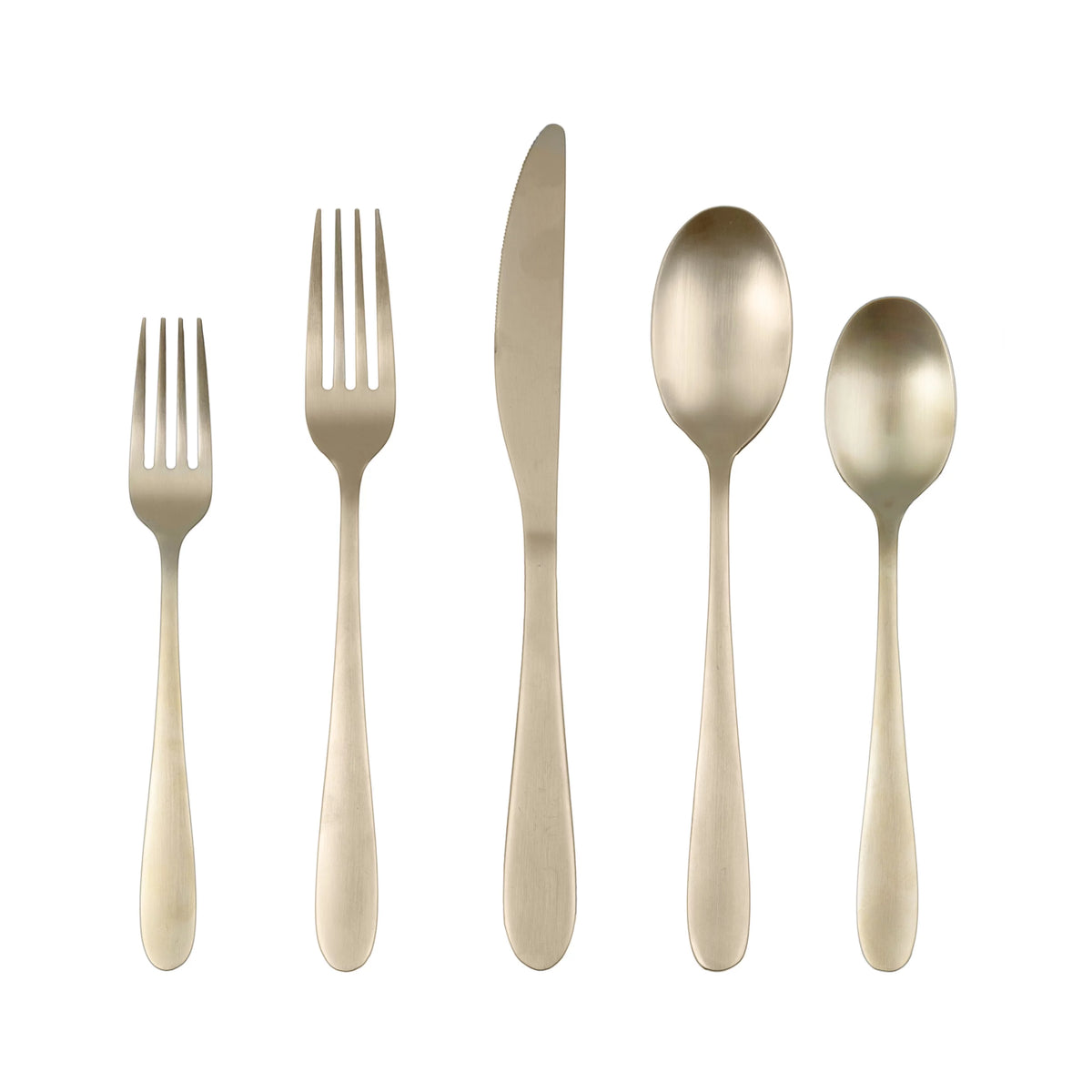 Champagne Satin 20-Piece Flatware Set A307