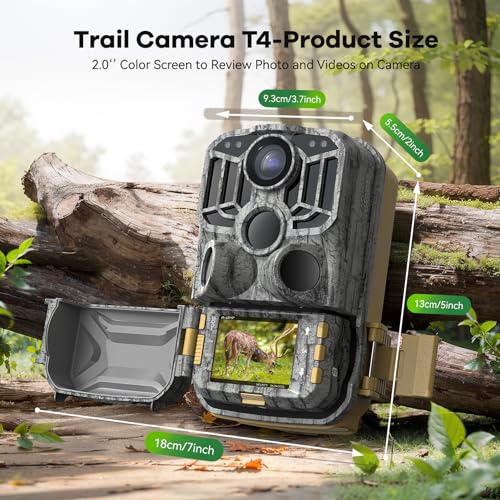 Trail Camera 48MP 4K WiFi Bluetooth Night Vision Waterproof N15272