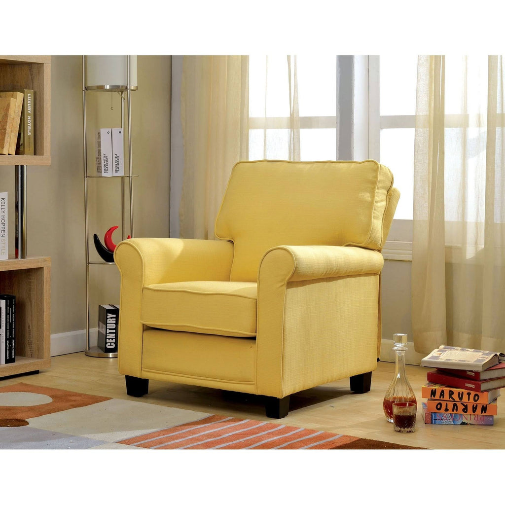 Green Flax Fabric Chair U131